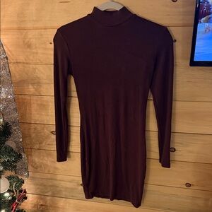 Amazon Long Sleeve Brown Dress
